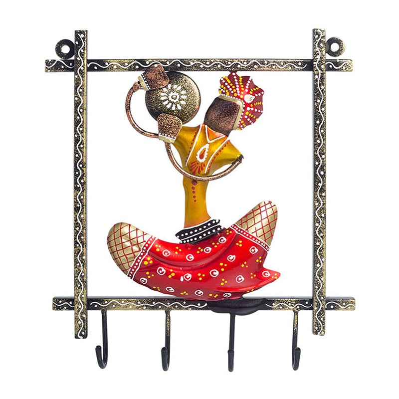 Folk Symphony Handcrafted Key Holder - Red media 3