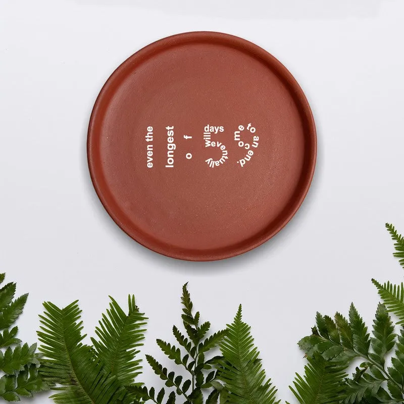 Happy Moment Terracotta Wall Plate media 1