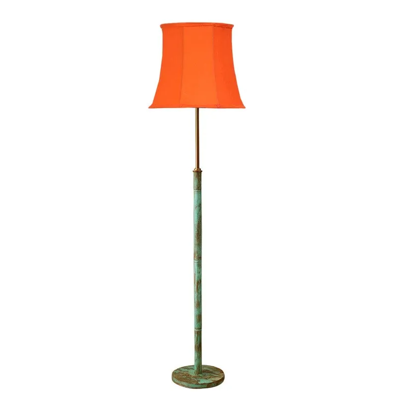 Misty Morning Wooden Floor Lamp - Orange media 5
