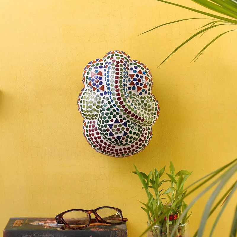 Ganesha Divine Glass Wall Lamp - Multicolor media 3