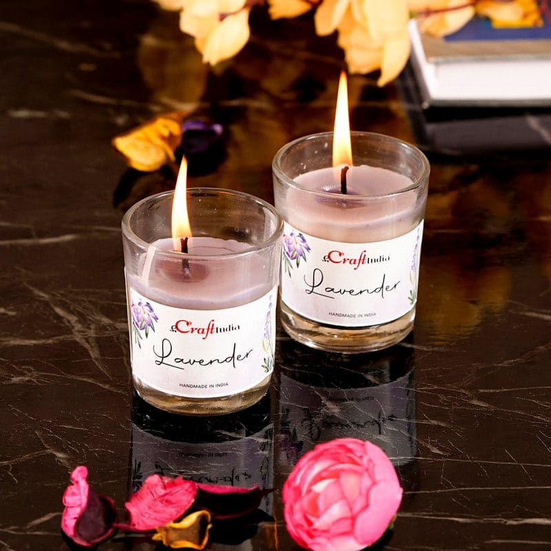 Seema Lavender Scented Candle - Set Of Two media 4