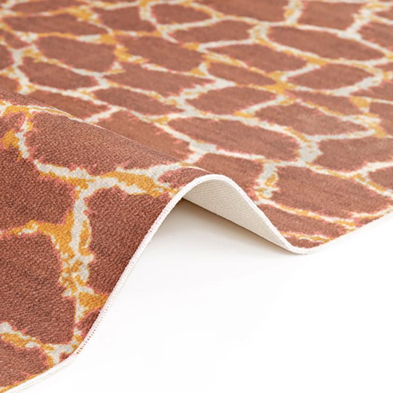 Ailin Abstract Polyester Anti-Skid Polyester Carpet - Light Brown media 7