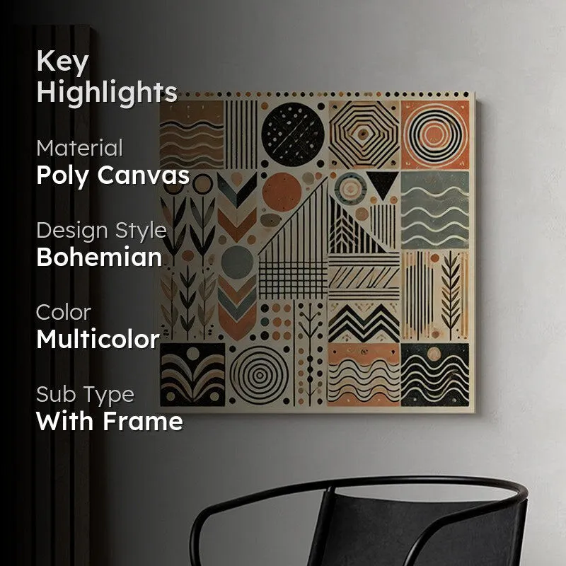 Geo-Ethnic Patterns Wall Painting media 2