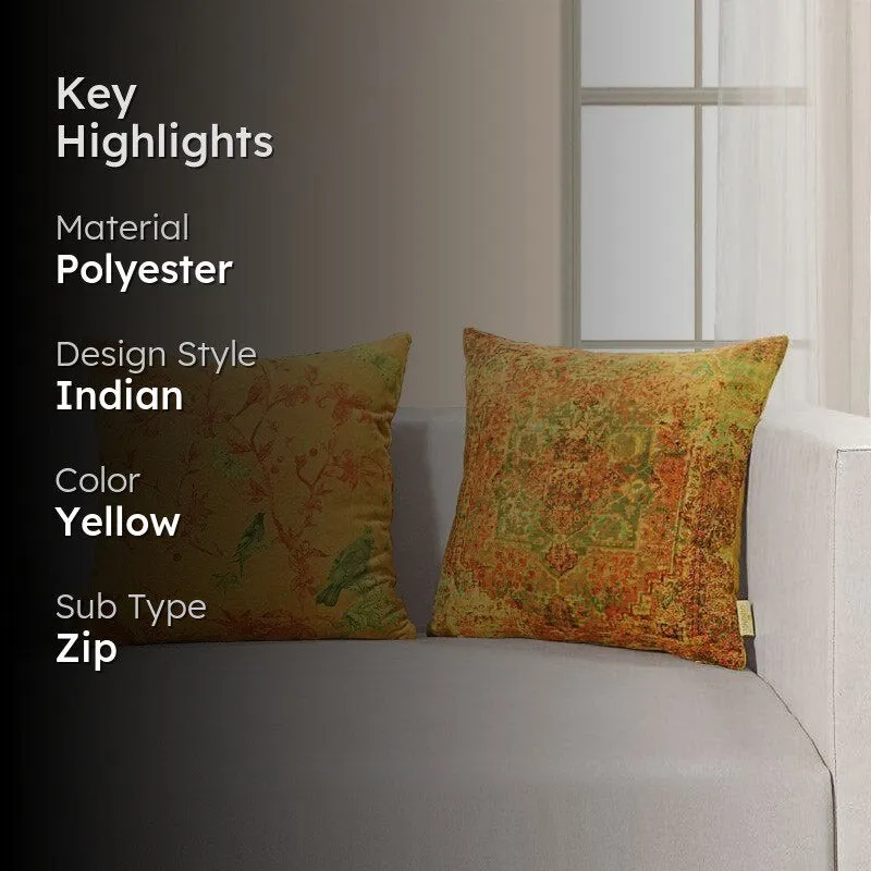 Swayam Earthy Bloom Cushion Cover - Set Of Two media 2