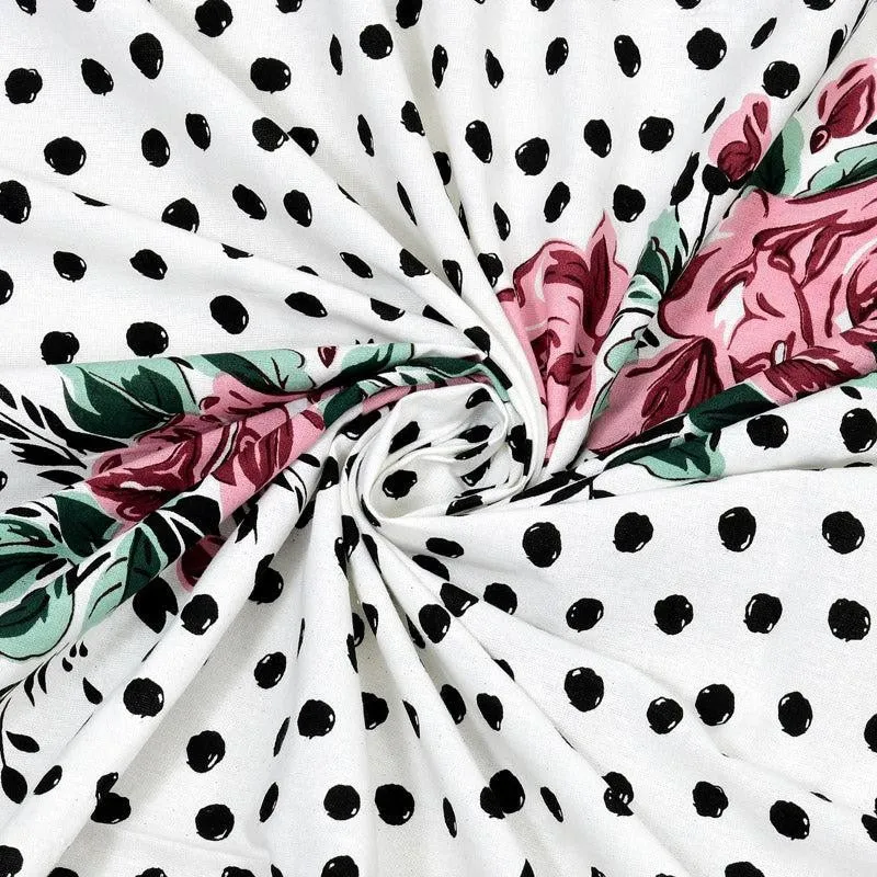 Livia Floral Cotton Bedsheet (Pink) - 180 TC media 6