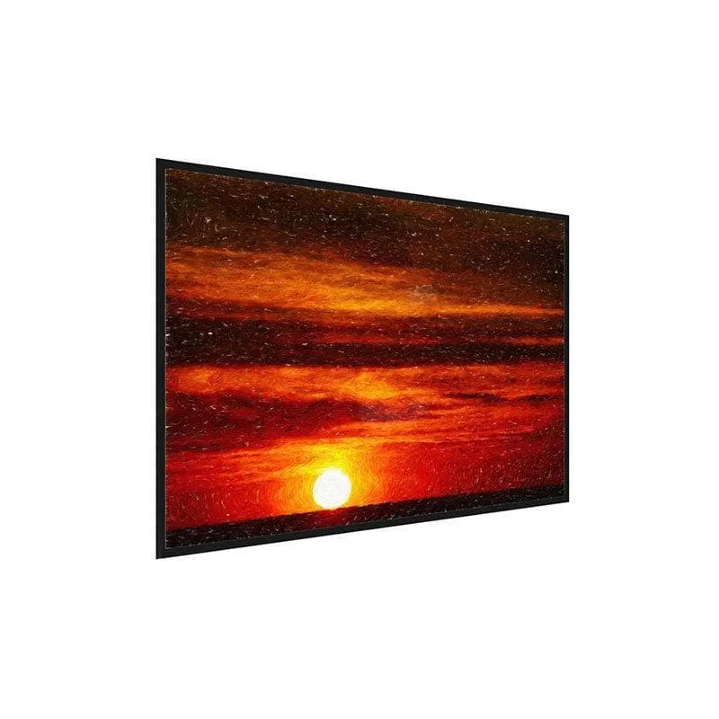 Beautiful Sunset Canvas Wall Painting - Black Frame media 3