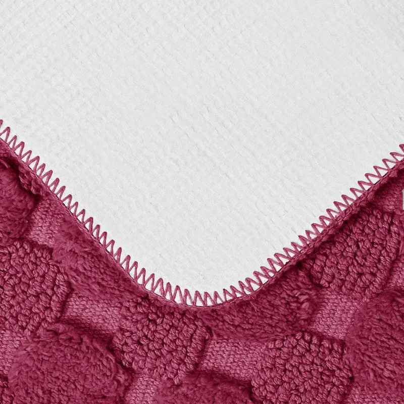 PurePlush Cotton Bath Mats (Wine) - Set of Two media 6
