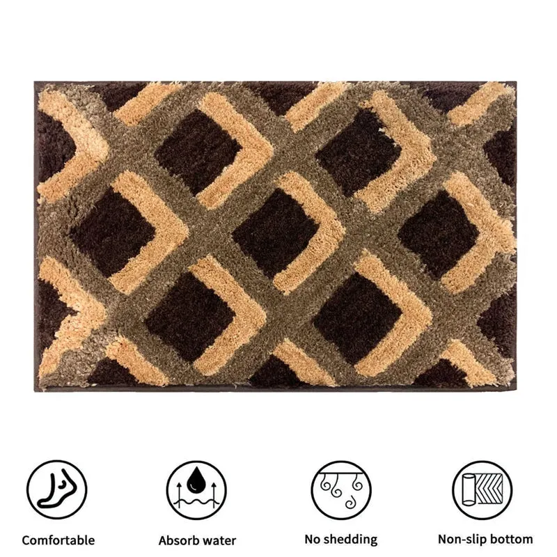Soft Treads Microfiber Bath Mat - Brown media 8