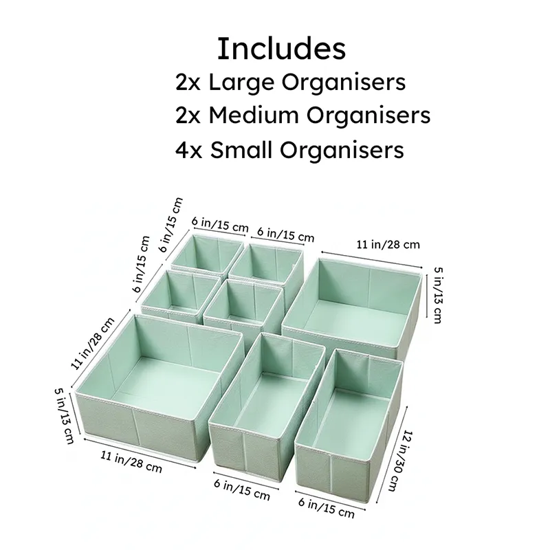 Clara fabric Organizer - Set Of Eight media 8