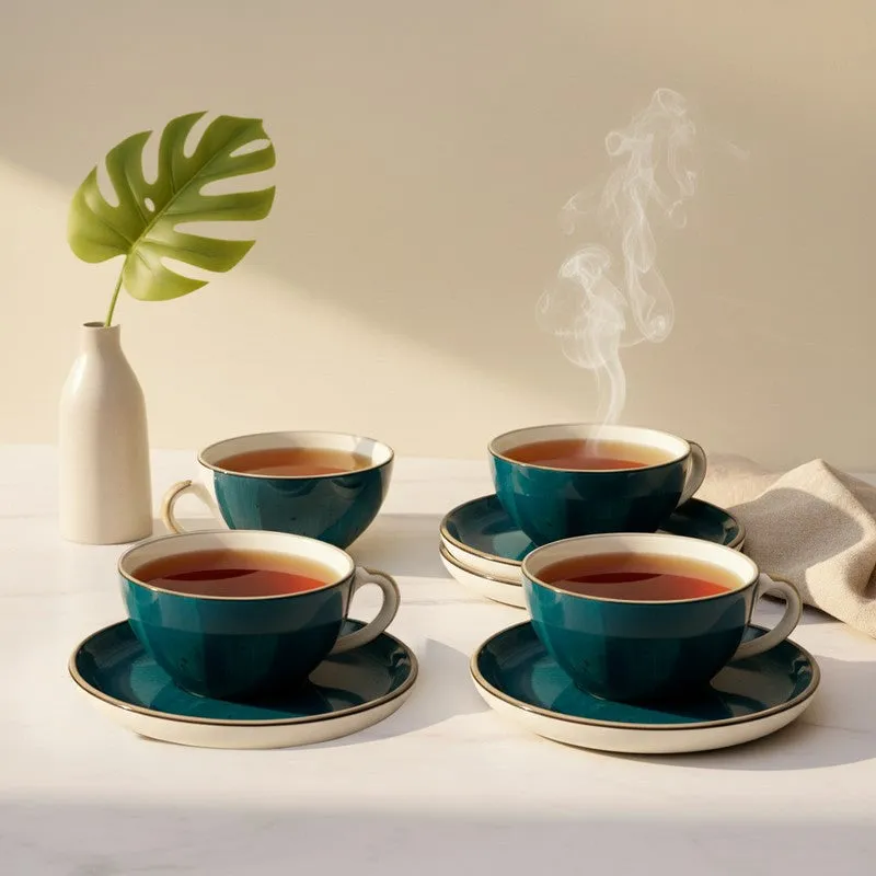 Aura Sip Cup & Saucer (240 mL Each) - Set of Four media 1