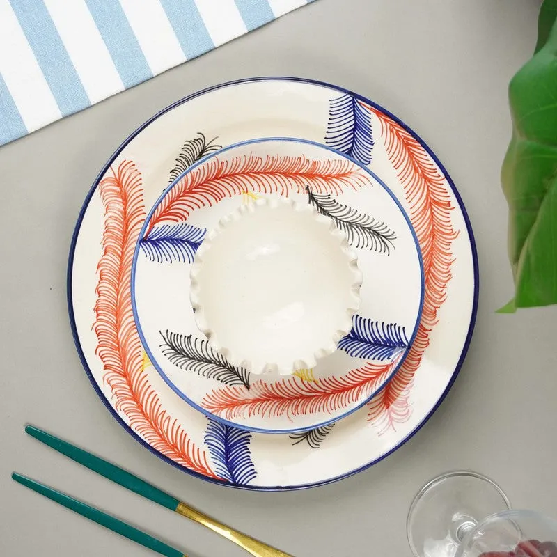 Multicolor Ceramic Dinner Set - 19 Piece Set media 8