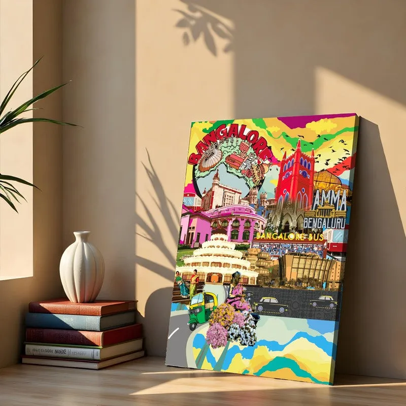 Bangalore City Canvas Wall Art media 6