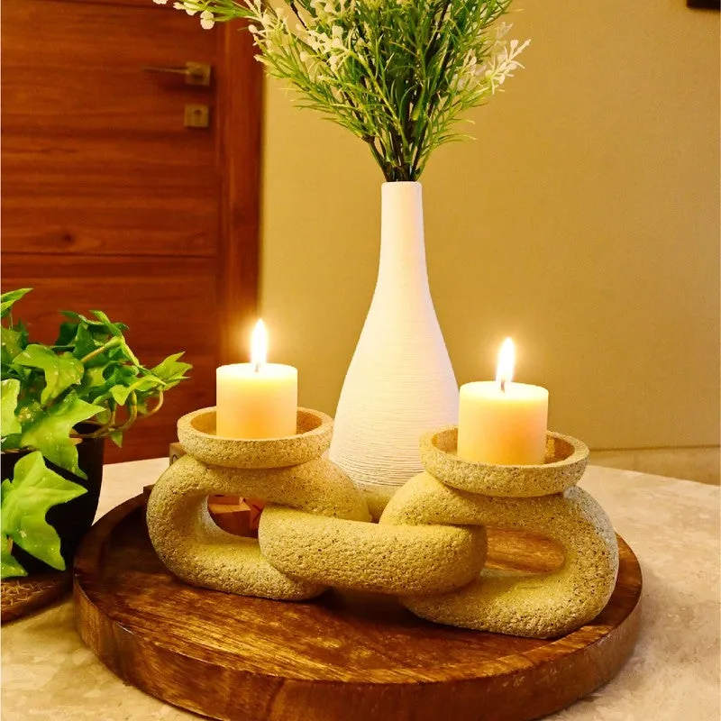 SculptForm Luxe Candle Holder - Beige media 5