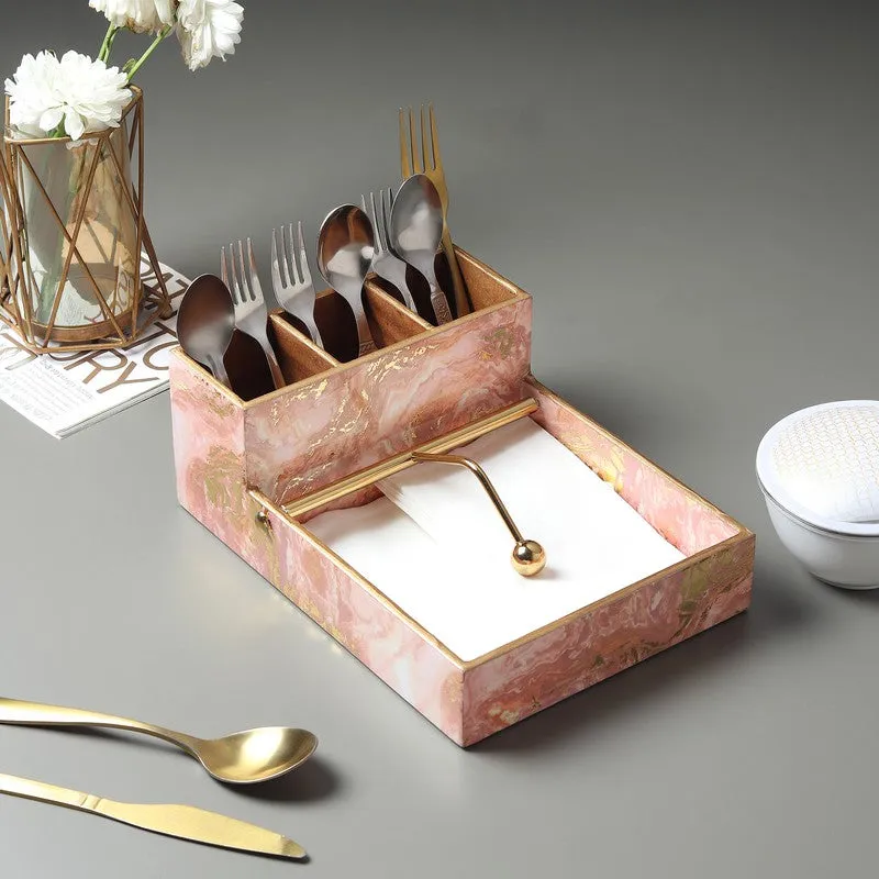 Rosyra Wooden Cutlery & Tissue holder media 1