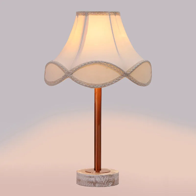 Valencia Arc Rodin Wooden Table Lamp - OffWhite,Copper,White media 5