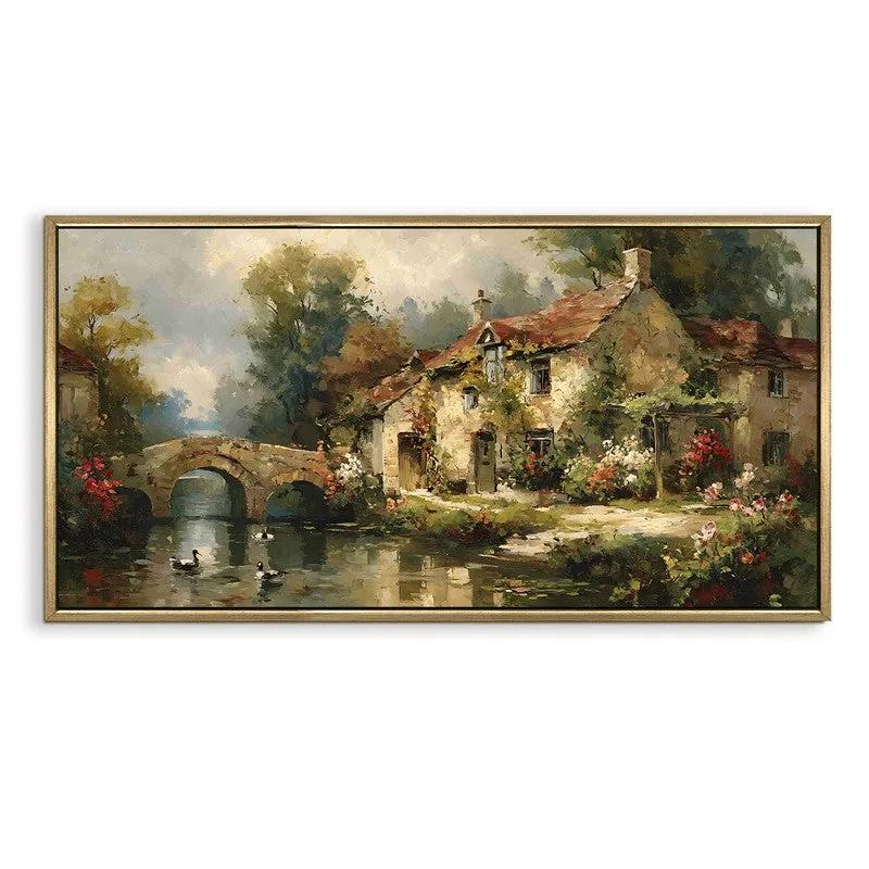 Sunlit Courtyard European Wall Art media 4