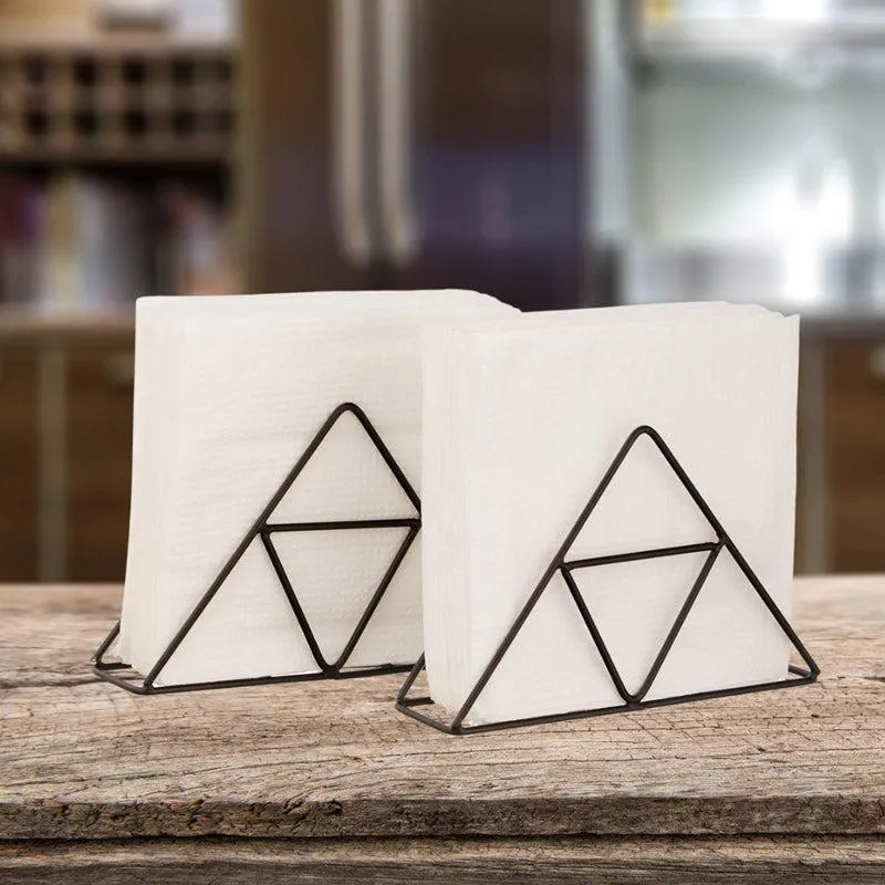 Trio Trail Napkin Holder (Black) - Set Of Two media 4