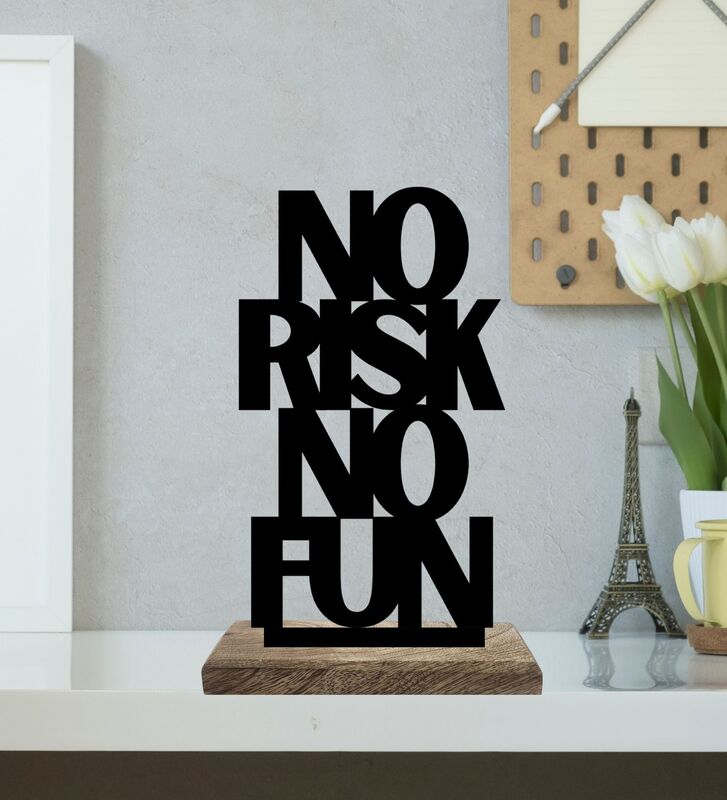 Calm Composure Bold Risks Typography Showpiece - Set Of Two media 4