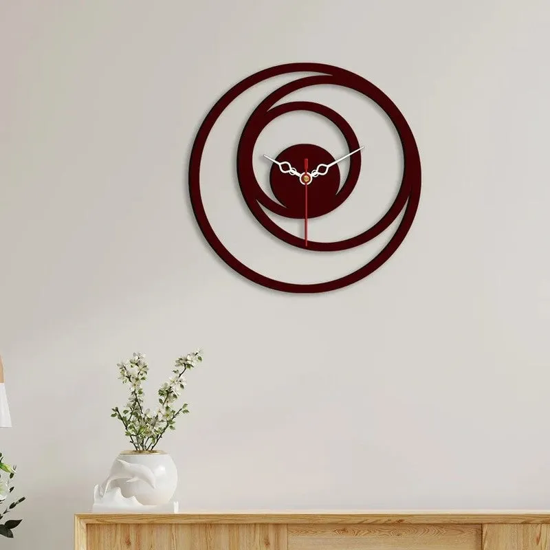 Orbit Ring Wooden Wall Clock media 4