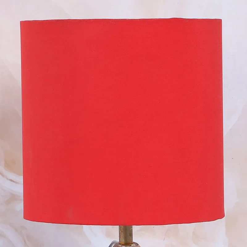 Bisara Pebble Solid Mango Wood Table Lamp - Red, Brown media 5