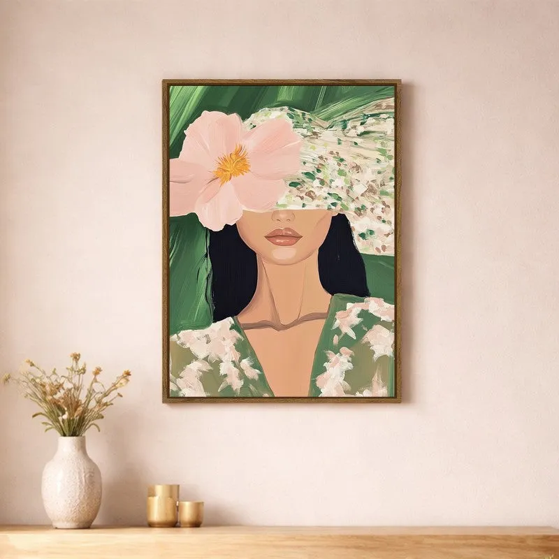 Metro Floral Muse Canvas Wall Art With Frame media 1