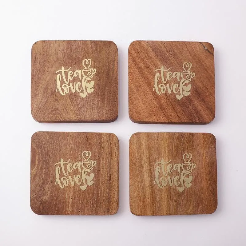Love For Tea Coaster - Set Of Four media 4