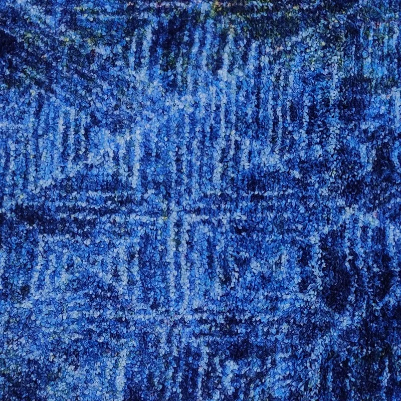 Prynos Abstract Micro Fiber Area Rug - Blue media 4
