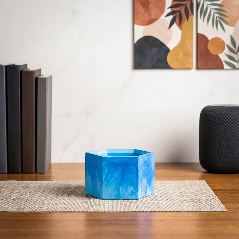 Mixona Concrete Planter - Blue media 1