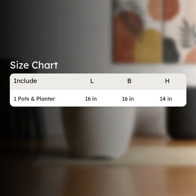 Ugaoo Barca Round Large Planter - White media 8
