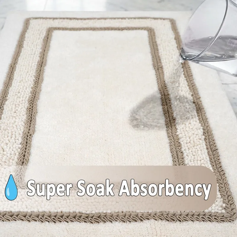 SpaStep Cotton Bath Mat (Ivory) - Set of Two media 7