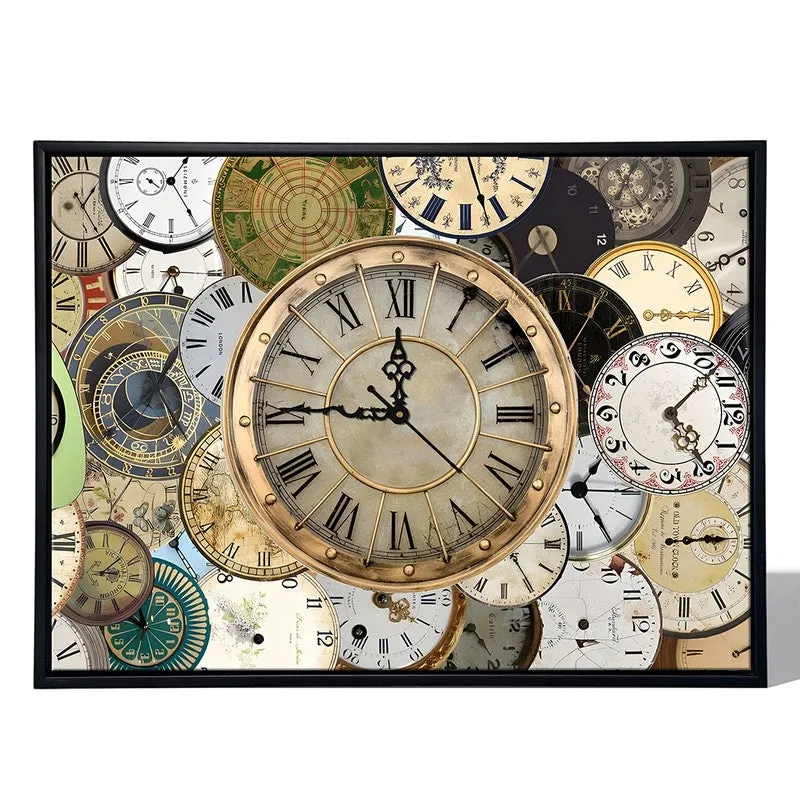 Structured Chaos Wall Art With Clock media 5