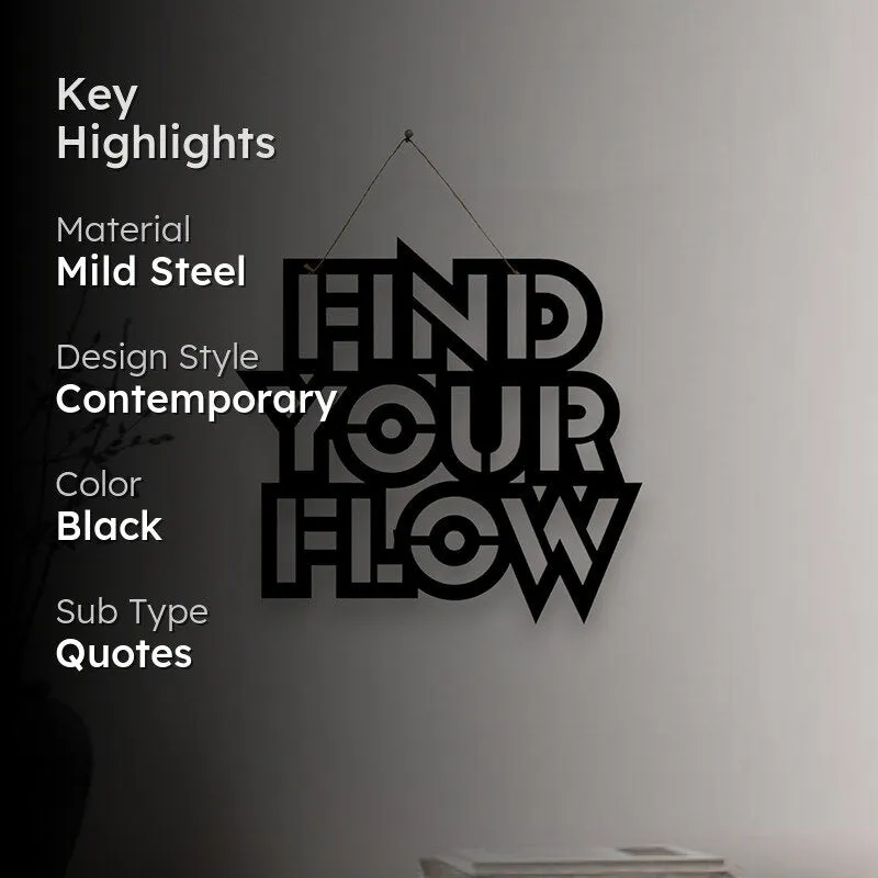 Find Your Flow Mild Steel Wall Accent media 2