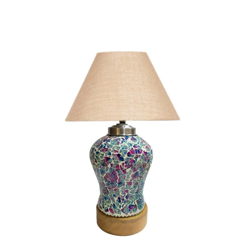 Glowex Wooden Table Lamp - Multicolor media 3