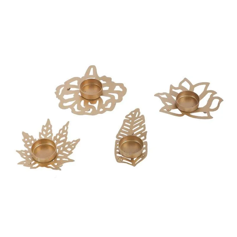 Flora Sacred Tealight Candle Holder - Set Of Four media 3