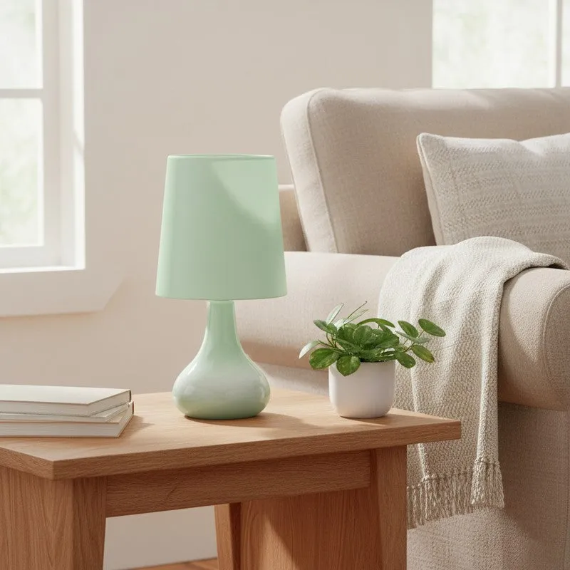 Perses Ceramic Fabric Table Lamp - Green media 2