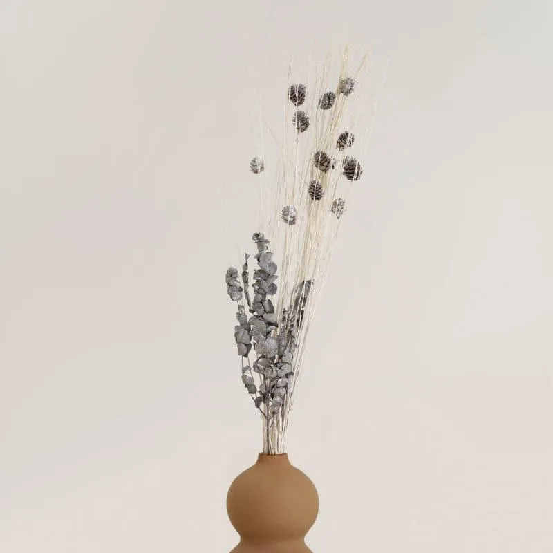 Pimo Pompom Dried Pinecone Bunch - Set Of Ten Pines media 1