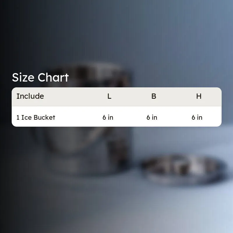 Duoble Walled Stainless Stell Ice Bucket - 1500 mL media 7
