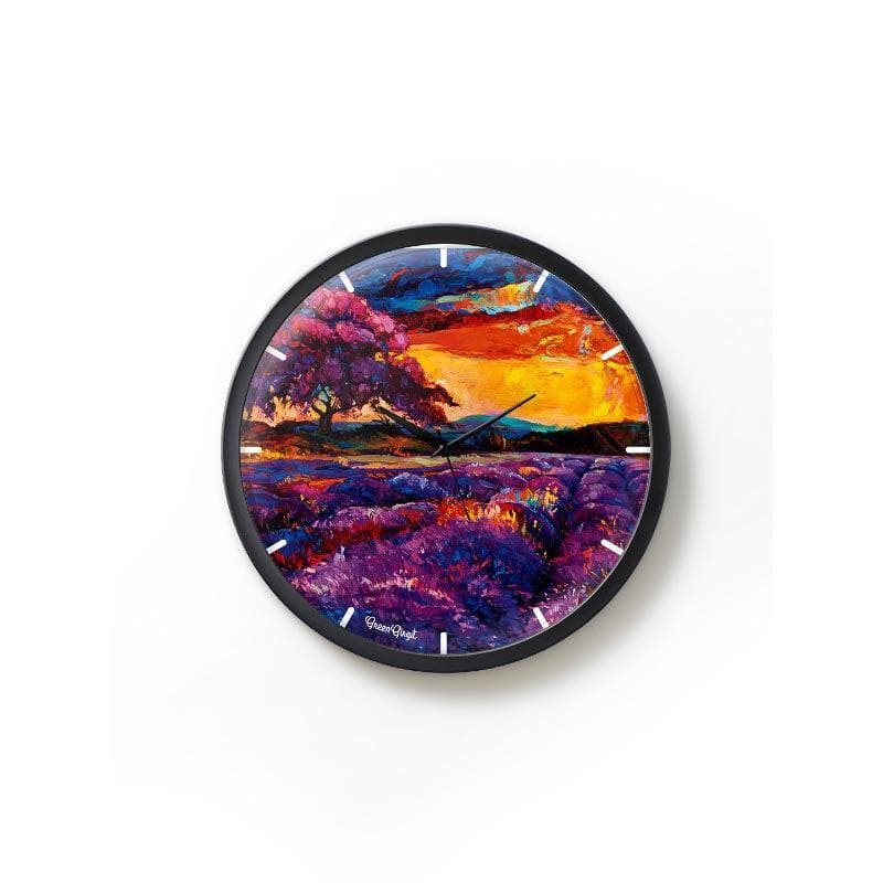 Lavender Fields Wall Clock media 3