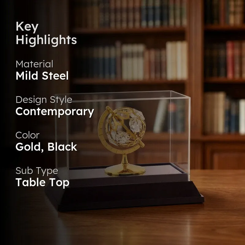 Royal Globe 24K Gold Plated Mild Steel Showpiece media 2