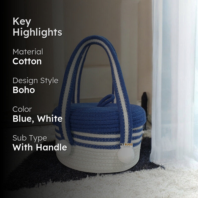 Orgna Cotton Storage Basket media 2