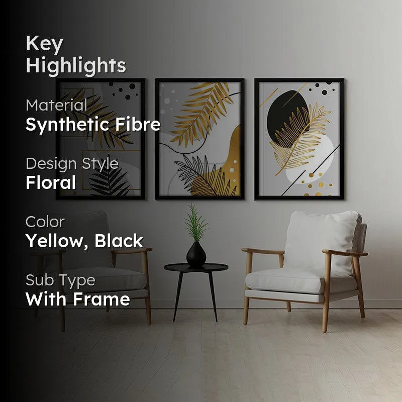 Luxe Tropics Wall Art With Frame - Set Of Three media 2
