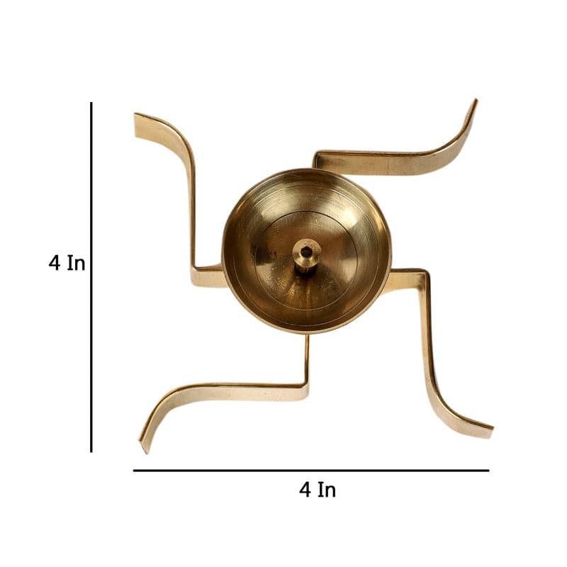 Sathiya Brass Akhand Diya - Set Of Two media 7