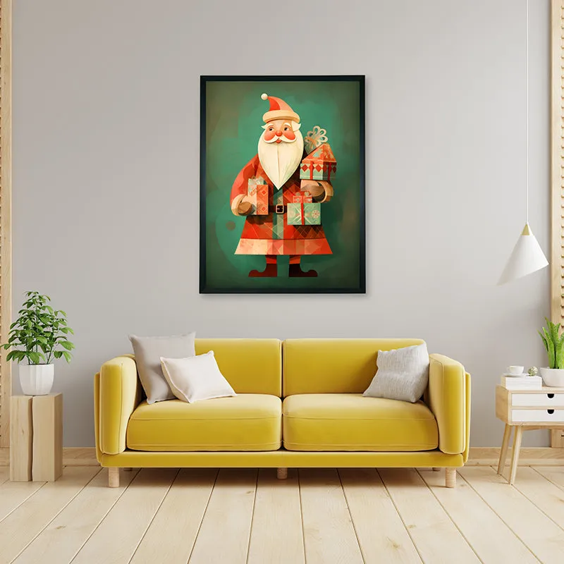 Santa Surprise Canvas Wall Art media 5