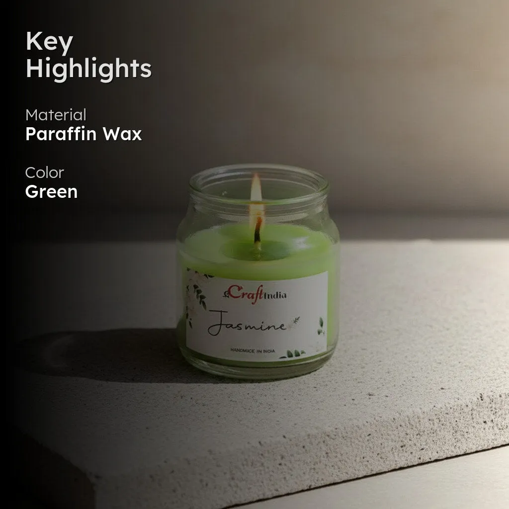 Nithya Jasmine Scented Jar Candle media 2