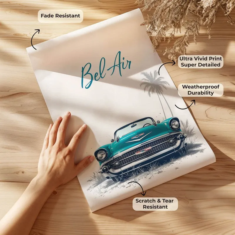 Turquoise Bel Air Wall Poster media 8
