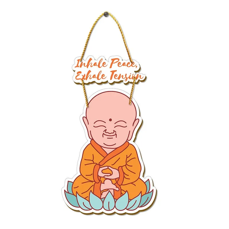 Peaceful Buddha Meditation Hanger MDF Wall Accent media 5