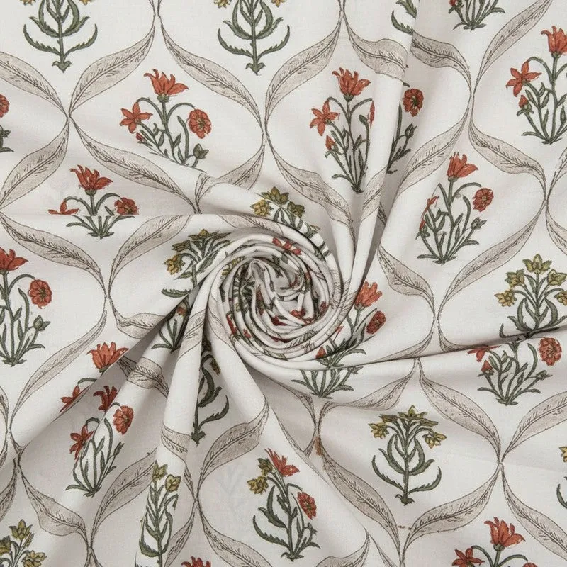 Mukta Cotton Bedsheet (Peach, Yellow) - 180 TC media 5