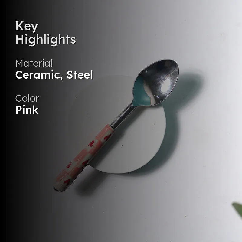 Donatella Spoon With Ceramic Handle media 2