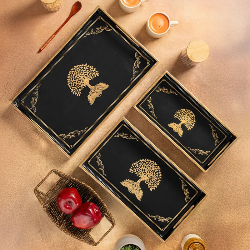 Vriksha Serving Tray - Set Of Three media 1
