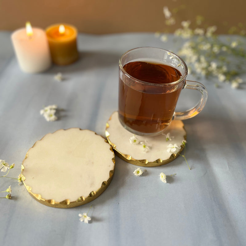 Holden Handcrafted Marble Coaster - Set Of Two media 5